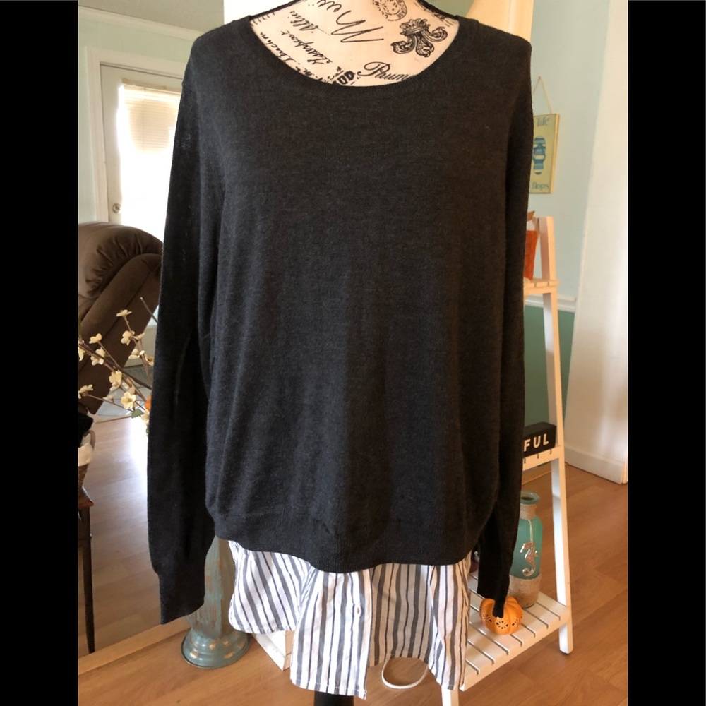 Dalia Sweater with shirt bottom